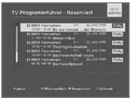HUMAX NA-FOX - Modus „Wöchentlich“ - 1