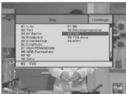 HUMAX NA-FOX - So ändern Sie die Einstellungen eines Programms - 3