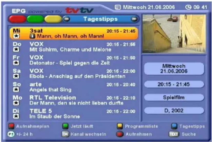 KATHREIN UFS 822si - TVTV-EPG UND TIMER - 1