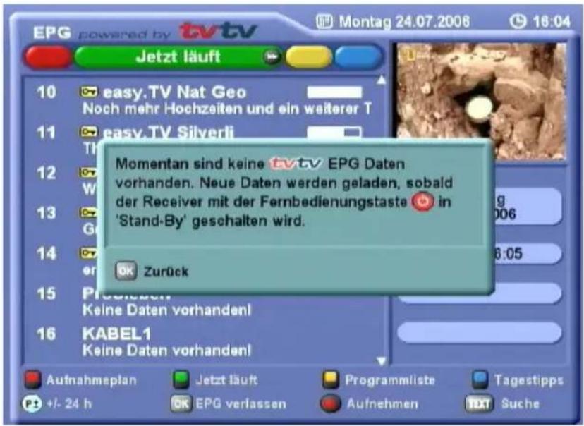 KATHREIN UFS 822si - ERSTER AUFRUF TVTV-EPG - 1