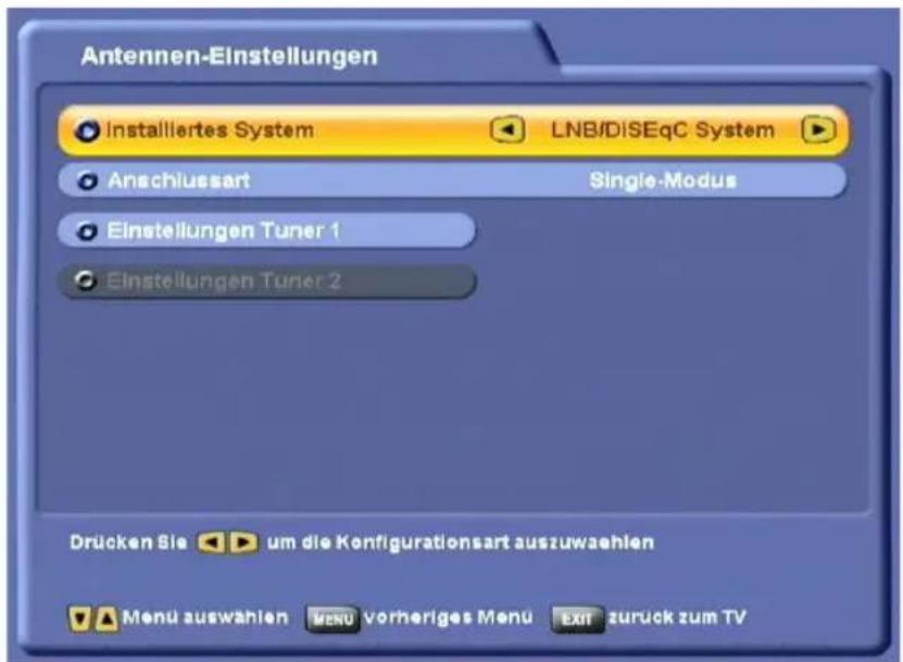 KATHREIN UFS 822si - ANTENNEN-EINSTELLUNGEN - 1
