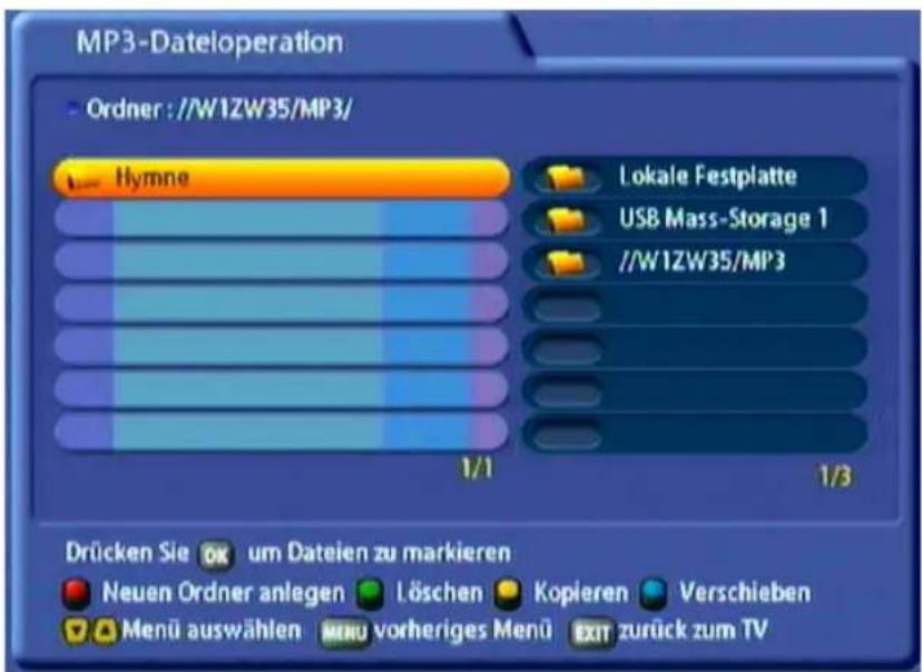KATHREIN UFS 822si - MP3-DATEIEN ORGANISIEREN - 1