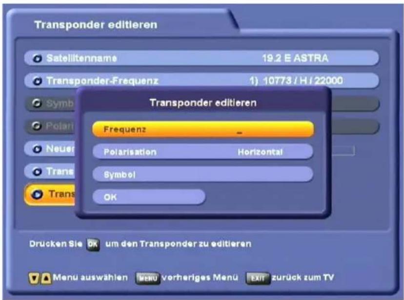 KATHREIN UFS 822si - INSTALLATIONS-MENÜ - 1