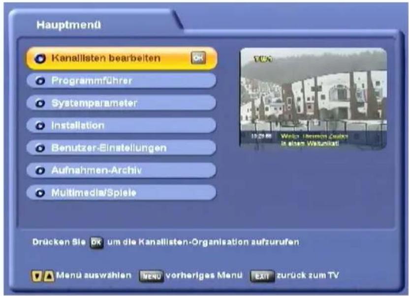 KATHREIN UFS 822si - KANALLISTEN BEARBEITEN - 1