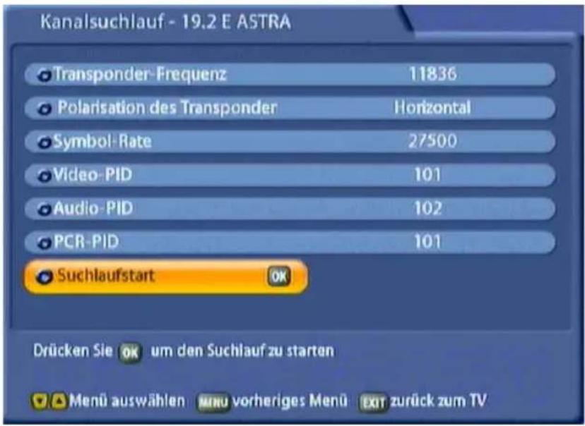 KATHREIN UFS 822si - ERWEITERTE KANALESUCHE - 1
