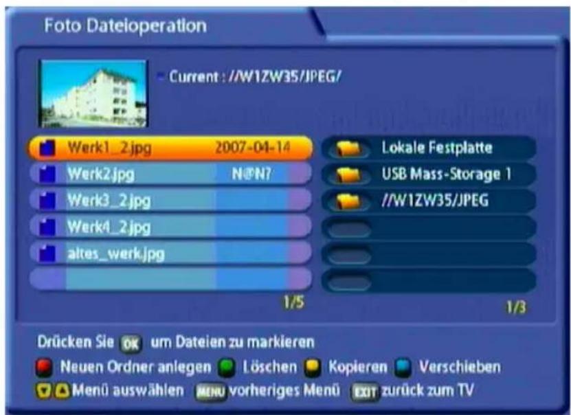 KATHREIN UFS 822si - FOTO-DATEIEN ORGANISIEREN - 1