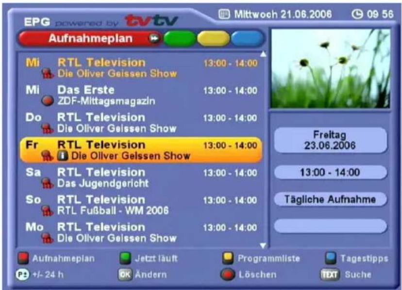 KATHREIN UFS 822si - AUFNAHMEPLAN - 1