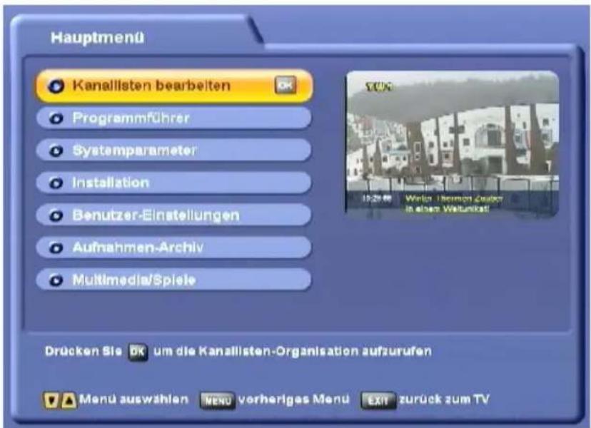 KATHREIN UFS 822si - MENÜ-KONZEPT - 2