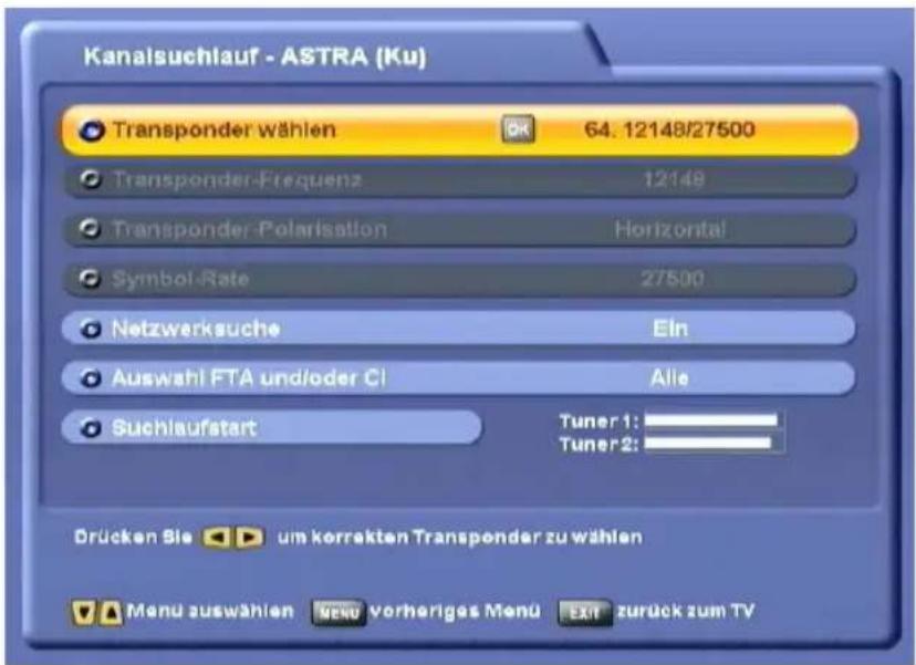 KATHREIN UFS 822si - MANUELLER SUCHLAUF - 1