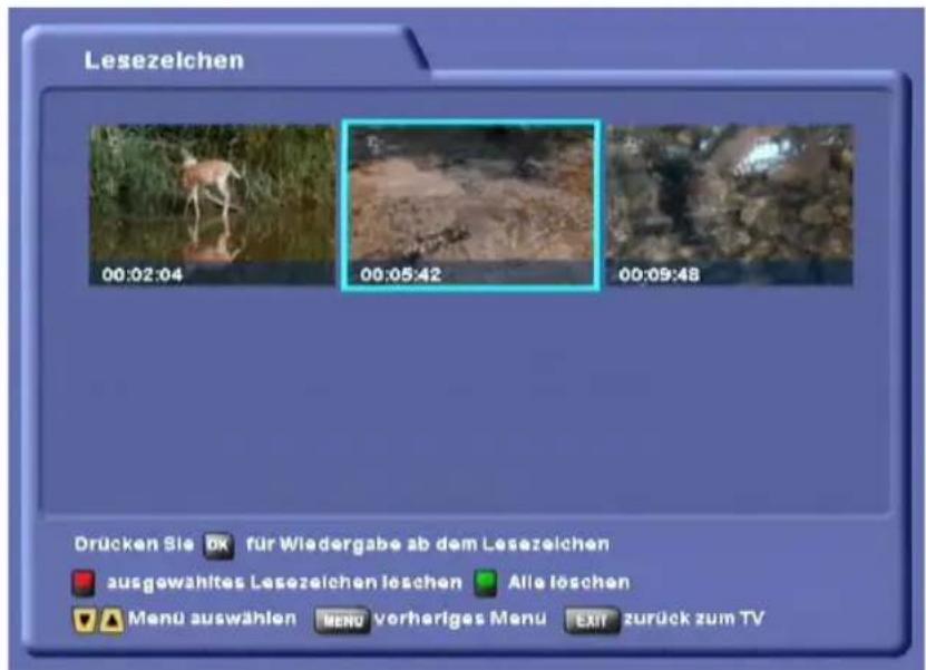 KATHREIN UFS 822si - LESEZEICHEN SETZEN - 2