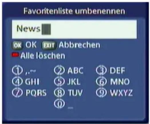 KATHREIN UFS 822si - ALPHANUMERISCHE EINGABEN - 1