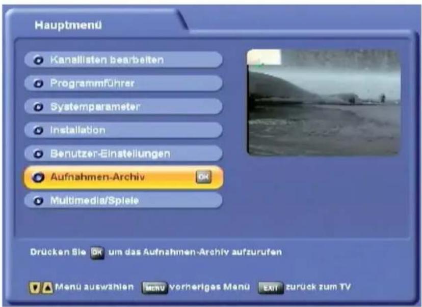 KATHREIN UFS 822si - AUFNAHME-ARCHIV - 1