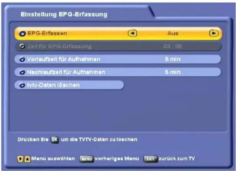 KATHREIN UFS 822si - BENUTZER-EINSTELLUNGEN - 1