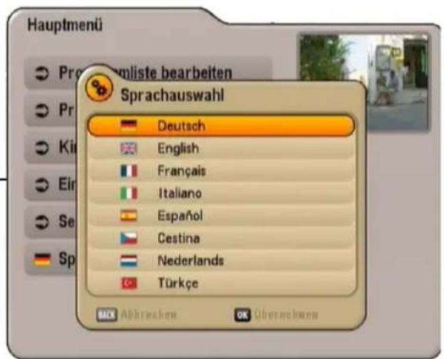 KATHREIN UFS 650si - Hauptmenü - 6