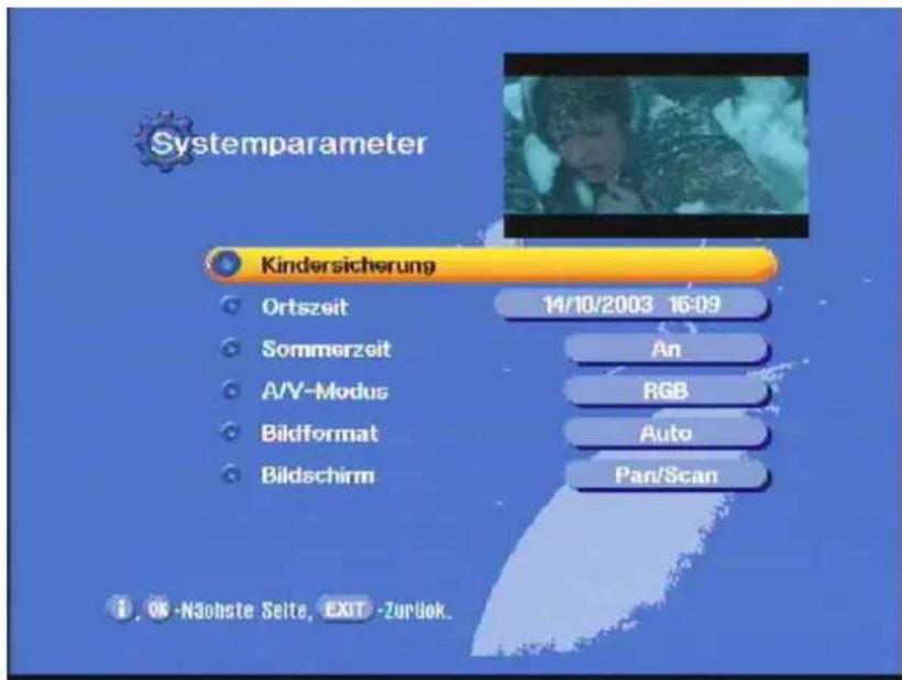 KATHREIN UFD 595 - Systemparameter - 1