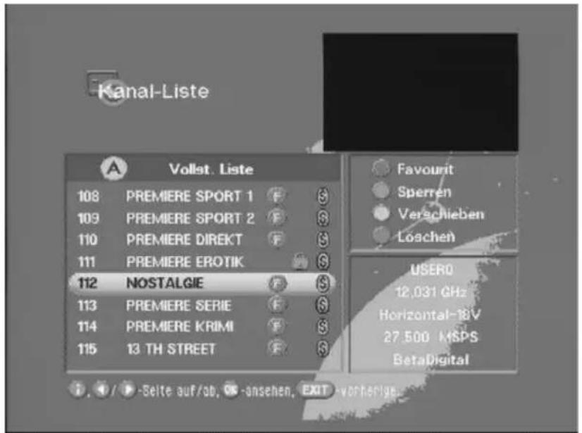KATHREIN UFD 590 - Kanal-Liste - RADIO/TV - 1
