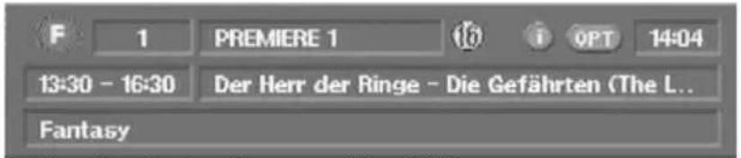 KATHREIN UFD 590 - Bildschirm-Einblendungen/OSD (On Screen Display) - 1