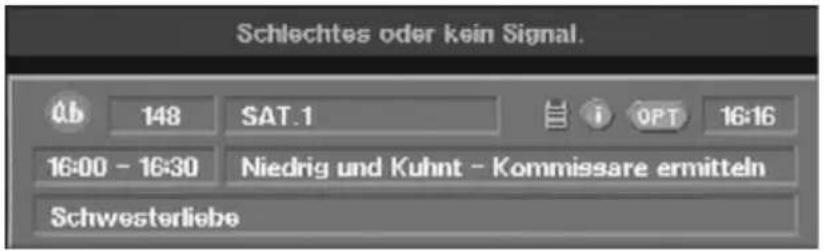 KATHREIN UFD 590 - Bildschirm-Einblendungen/OSD (On Screen Display) - 1