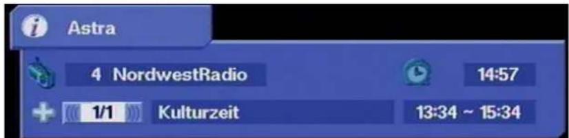 KATHREIN UFD 505 - Kanalmeldung Radio - 1