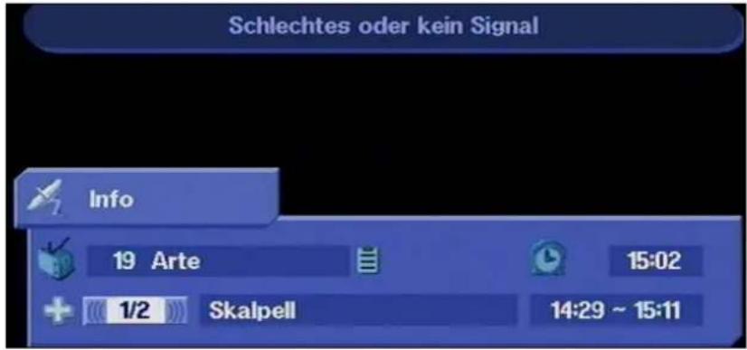 KATHREIN UFD 505 - Fehlermeldung - 1