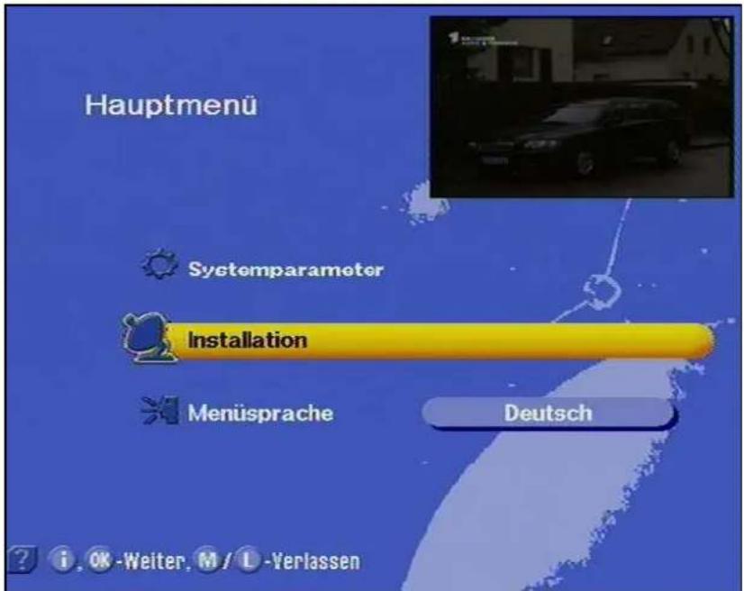 KATHREIN UFD 505 - Systemparameter einstellen - 1