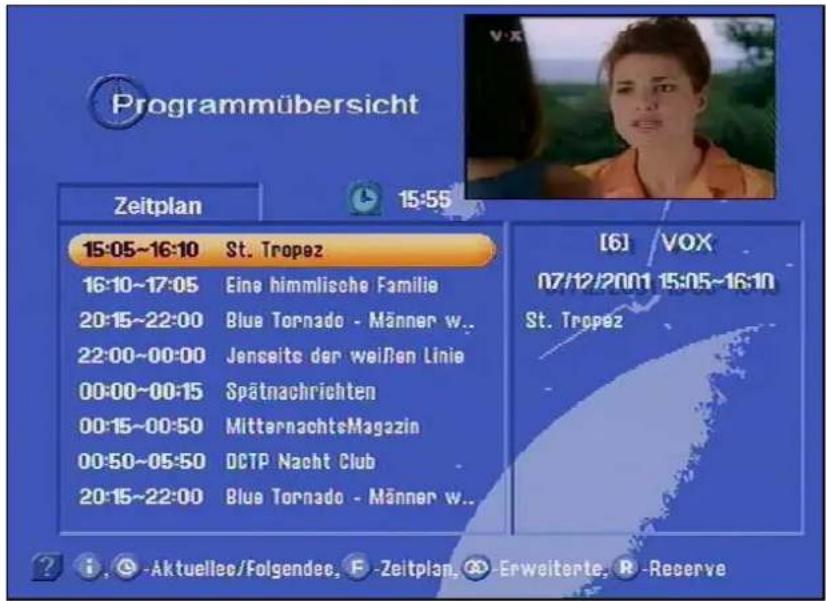 KATHREIN UFD 505 - Programmübersicht - 1