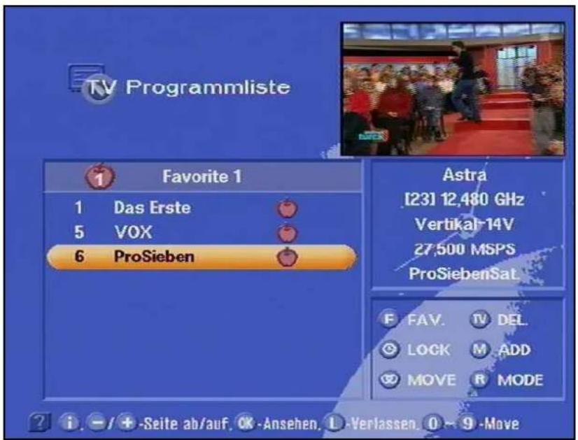 KATHREIN UFD 505 - Programmliste - 4