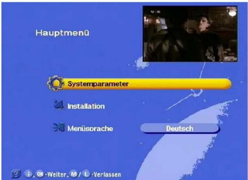 KATHREIN UFD 505 - Menükonzept - 1
