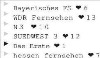 KATHREIN UFD 501 - Programme von ARD - 1
