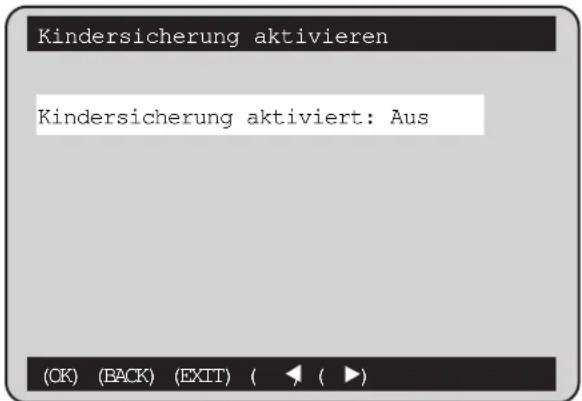 KATHREIN UFD 501 - Kindersicherung aktivieren - 1