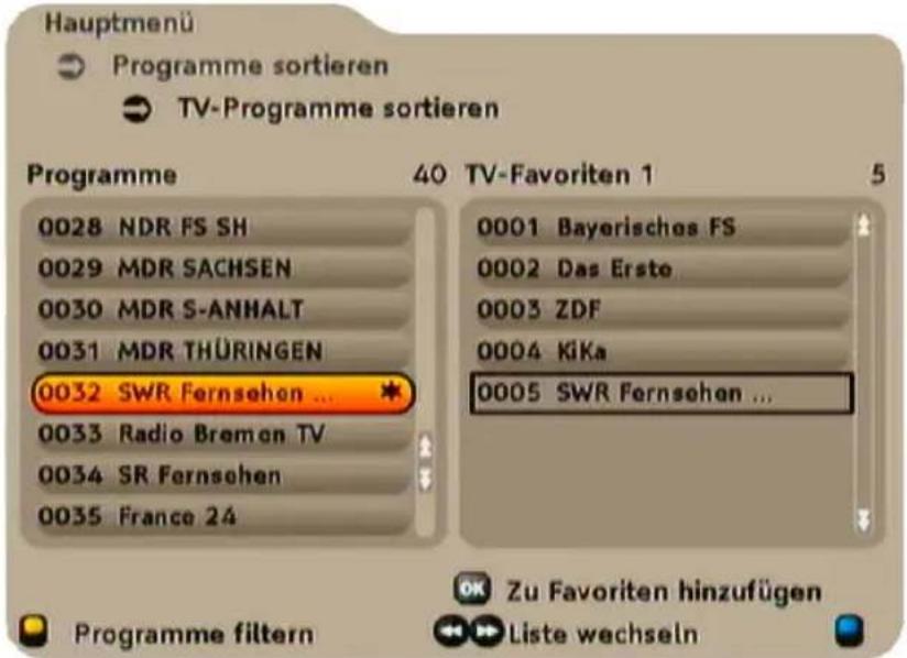 KATHREIN UFC 762 - PROGRAMME SORTIEREN - 1