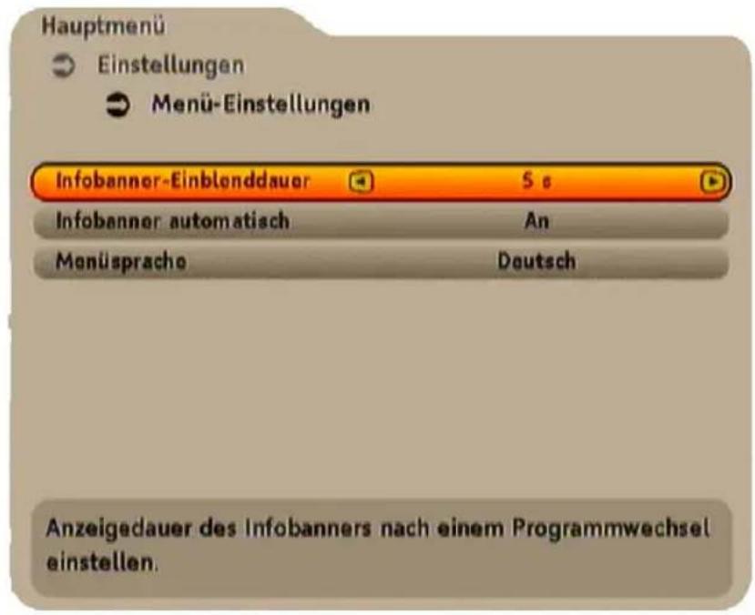 KATHREIN UFC 762 - MENÜ-EINSTELLUNGEN - 1