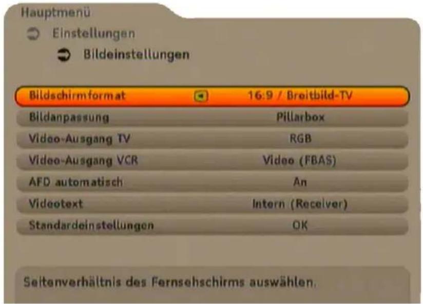 KATHREIN UFC 762 - BILD- UND TON-EINSTELLUNGEN - 1