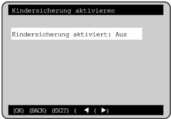 KATHREIN UFD 500 - Kindersicherung aktivieren - 1