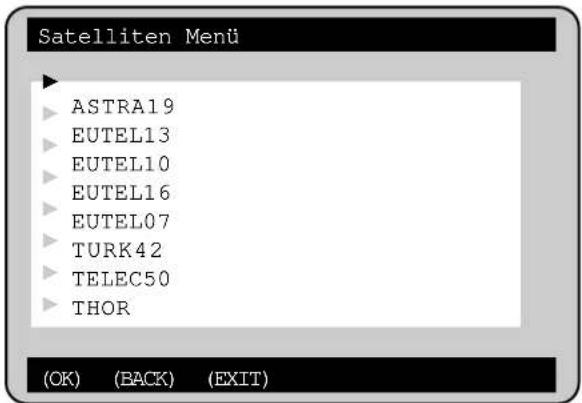 KATHREIN UFD 500 - Satelliten Menü - 1