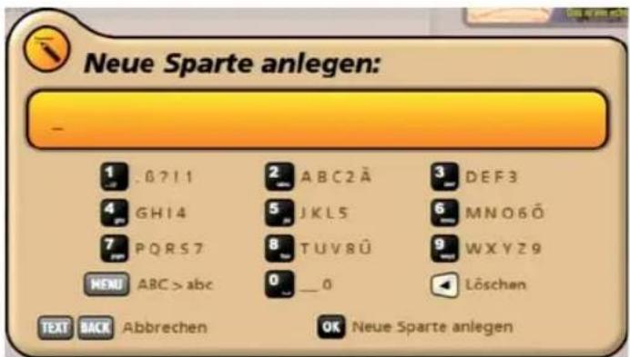 KATHREIN UFC 960 - Sparte ändern - 3