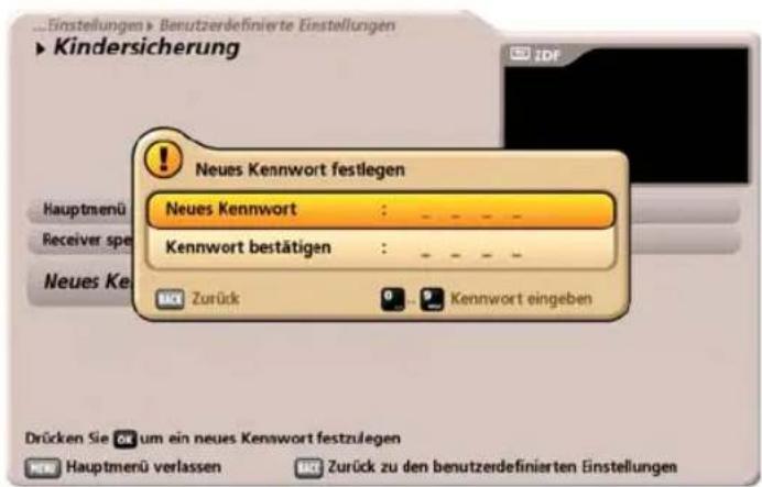 KATHREIN UFC 960 - Neues Kennwort (Geräte-PIN-Code) festlegen - 1