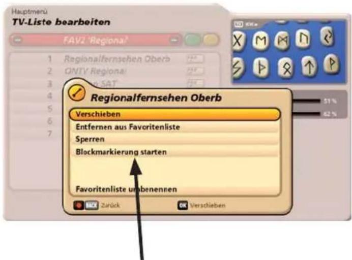KATHREIN UFC 960 - Entfernen aus Favoritenliste - 1