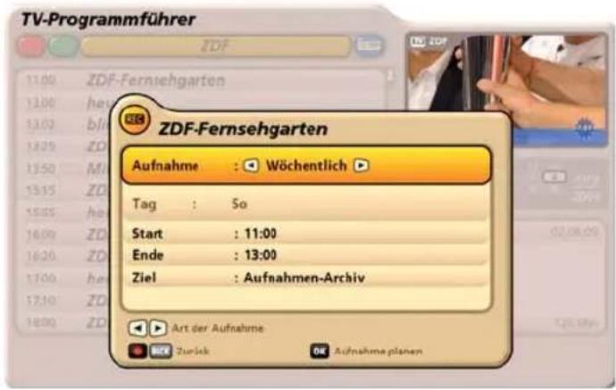 KATHREIN UFC 960 - Aufnahme „Wöchentlich“ - 2