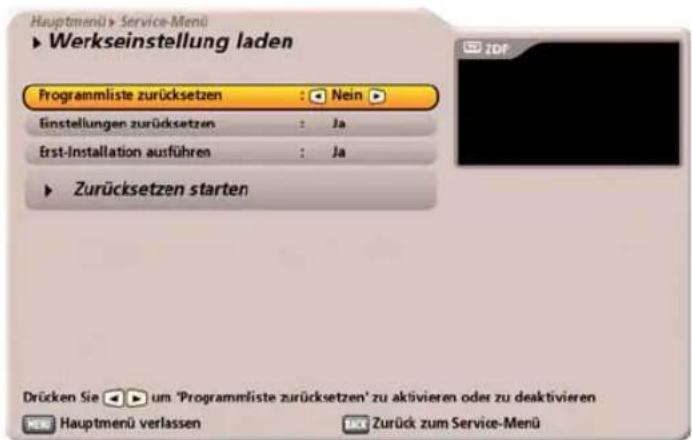 KATHREIN UFC 960 - Werkseinstellung laden - 1