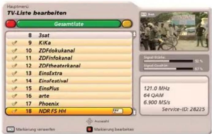 KATHREIN UFC 960 - Blockmakierung starten - 1