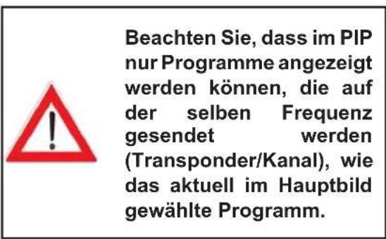 KATHREIN UFC 960 - Aufruf Bild in Bild-Funktion (PIP) - 1