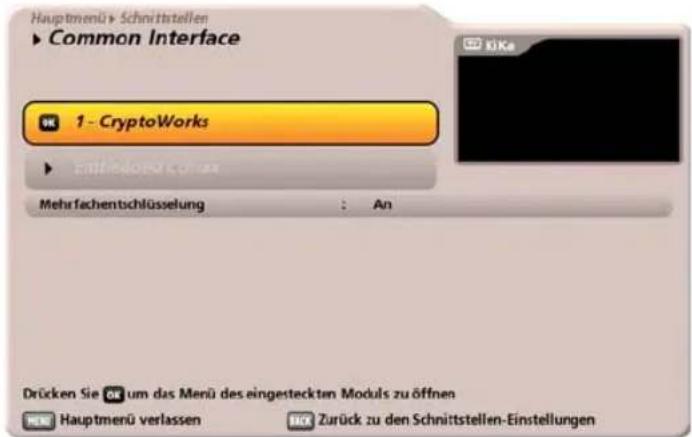 KATHREIN UFC 960 - Einsetzen der Smartcard und des CA-Modules - 2