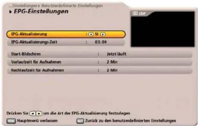 KATHREIN UFC 960 - EPG-Einstellungen - 1
