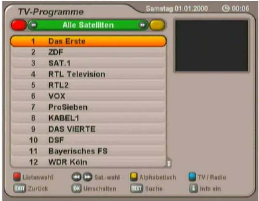 KATHREIN MobiSet 3 digital CAP 700 - PROGRAMM-WAHL AUS PROGRAMM-LISTE - 1