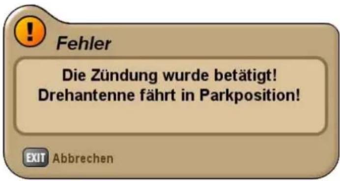 KATHREIN MobiSet 3 digital CAP 700 - BESONDERE MELDUNGEN DER DREHEINHEIT - 1