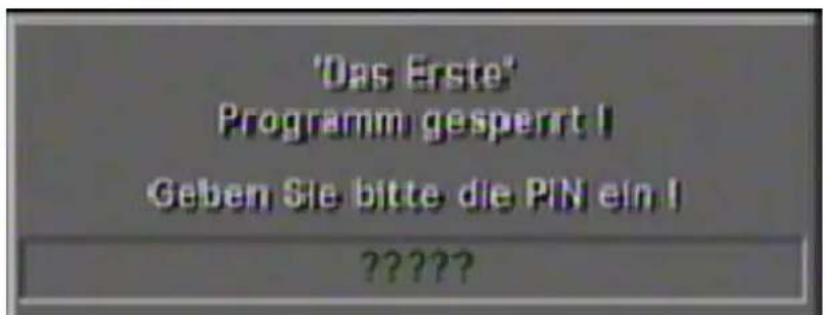 KATHREIN UFE 335-S - Aktivieren der Kindersicherung - 1