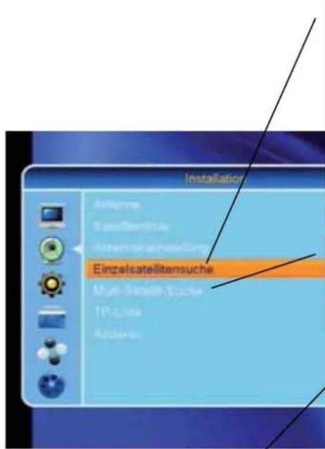 ZEHNDER ZX 2750 HUe - Alle Programme eines Satelliten suchen (Automatische Suche) - 1