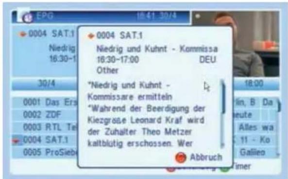 ZEHNDER ZX 2750 HUe - Die Programmübersicht enthält: - 1