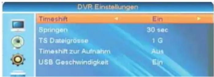 ZEHNDER ZX 2750 HUe - DVR Einstellungen - 2